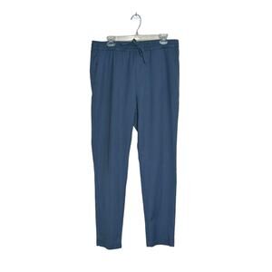 H&M slim fit men blue pull on casual pants size M